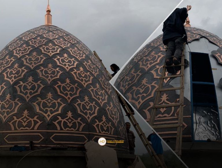 Model Kubah Masjid Bahan Tembaga