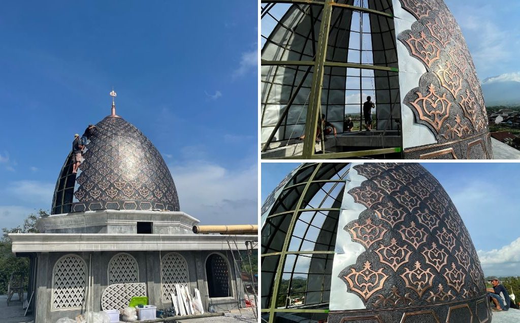 kubah masjid tembaga