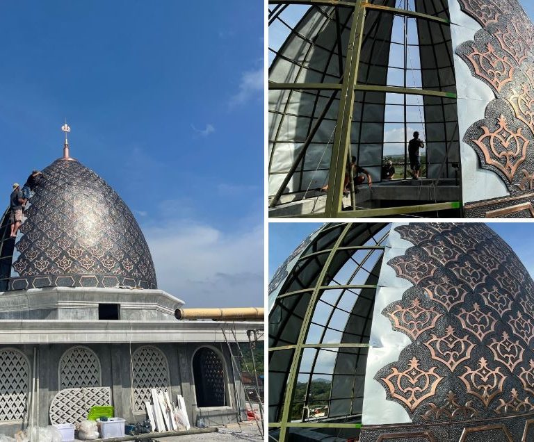 kubah masjid tembaga