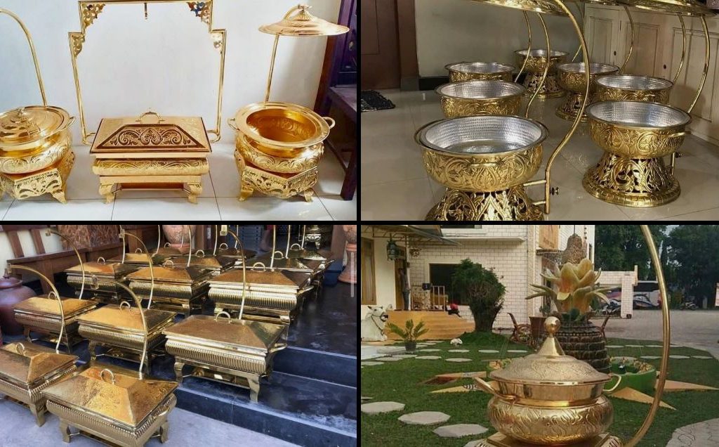 Chafing Dish atau Pemanas Makanan tembaga