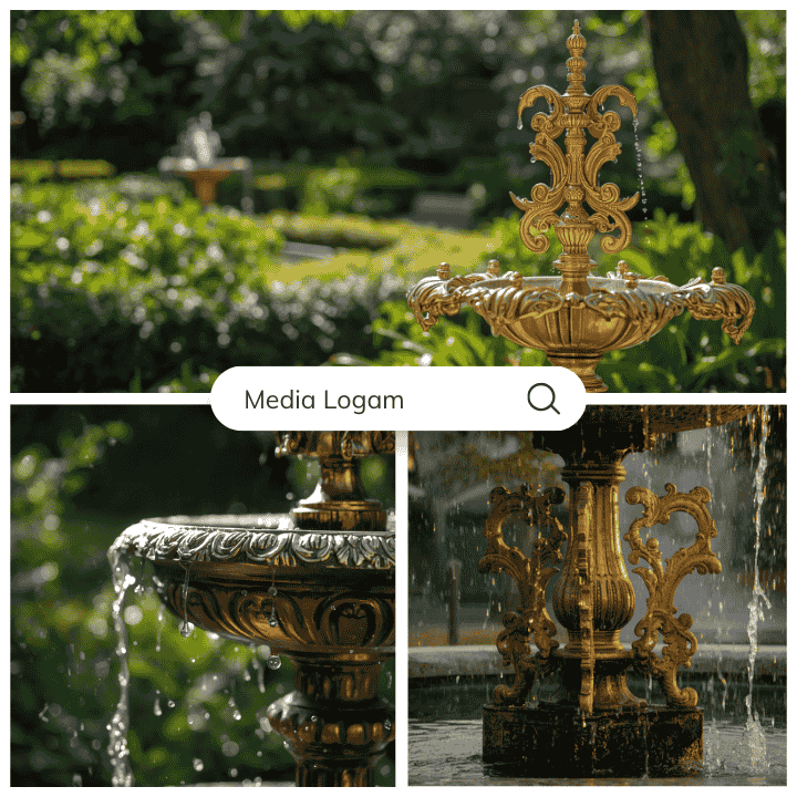 20 Contoh Kerajinan dari Logam yang Bernilai Tinggi kalau Dijual 12 Air Mancur Taman Logam Artistik