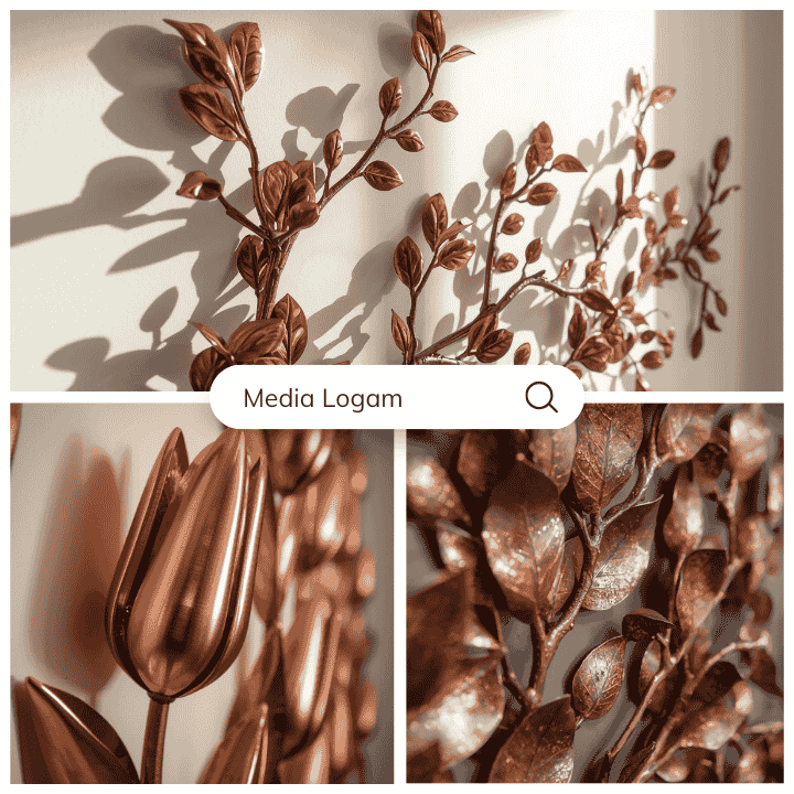 20 Contoh Kerajinan dari Logam yang Bernilai Tinggi kalau Dijual 9 Hiasan Dinding Logam 3D