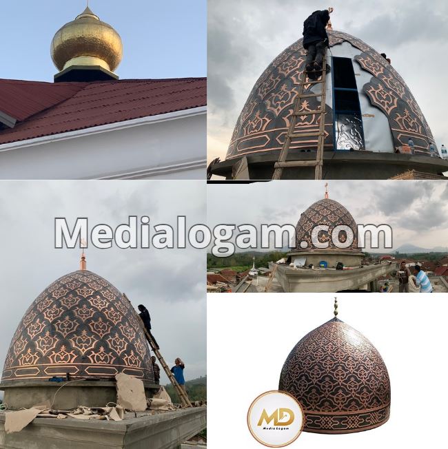 Kubah tembaga kuningan