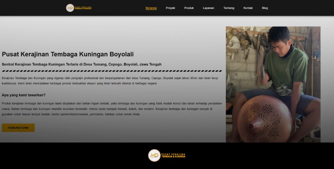 Pusat kerajinan tembaga kuningan