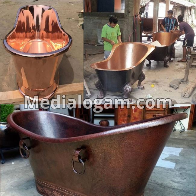 bathtub tembaga kuningan