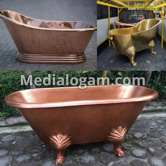 kerajinan bathtub tembaga kuningan