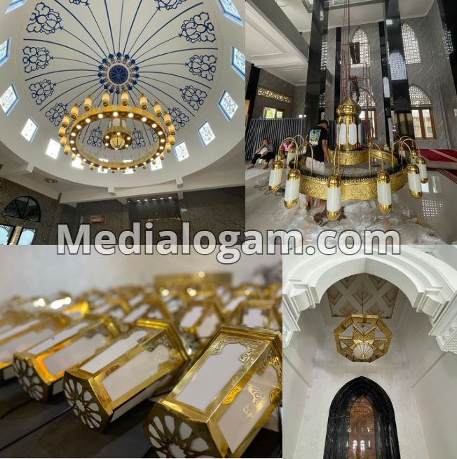 lampu gantung masjid nabawi