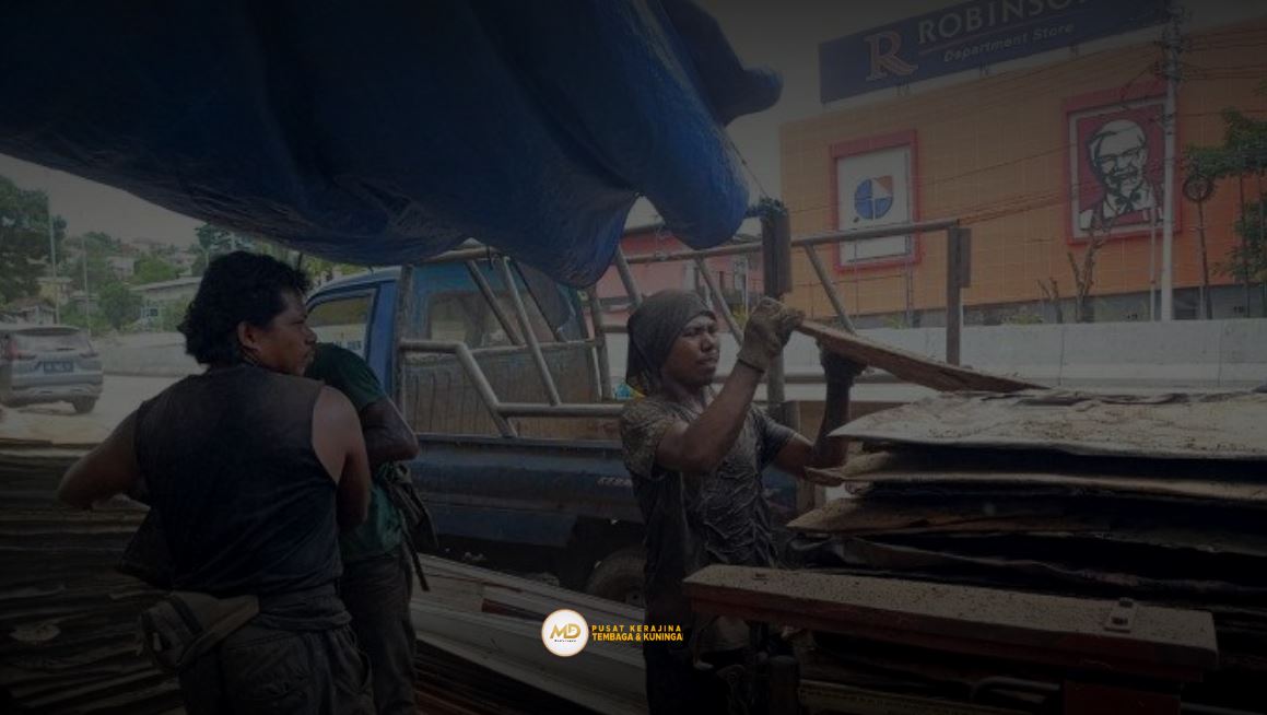 proses sortir besi tua