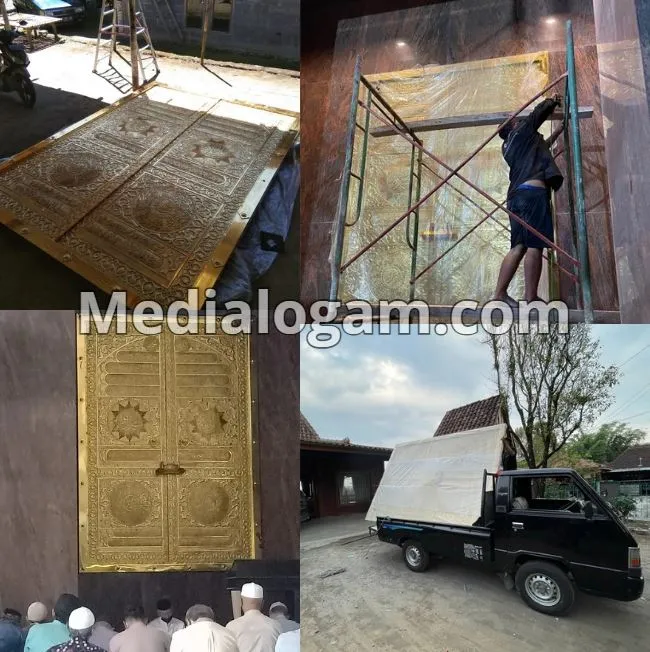 Pintu ka'bah kuningan