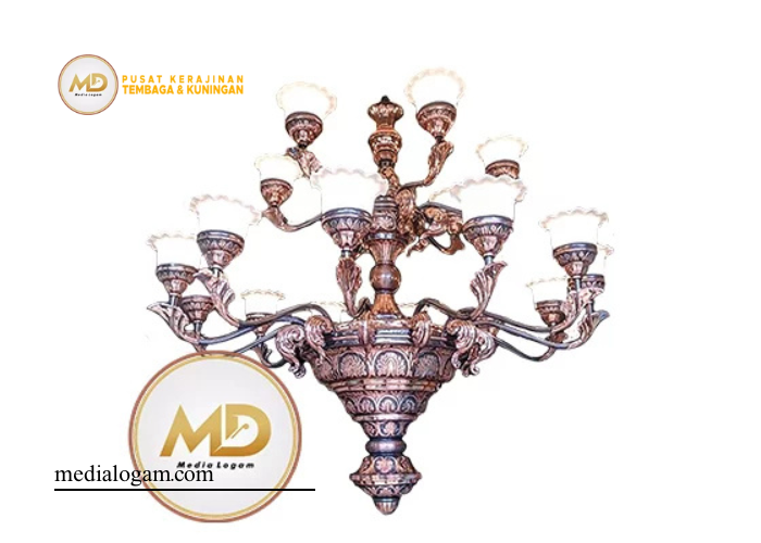 Bagian-Bagian Utama Lampu Robyong Tembaga