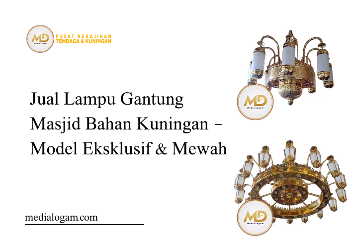 Jual Lampu Gantung Masjid Bahan Kuningan Model Eksklusif Mewah