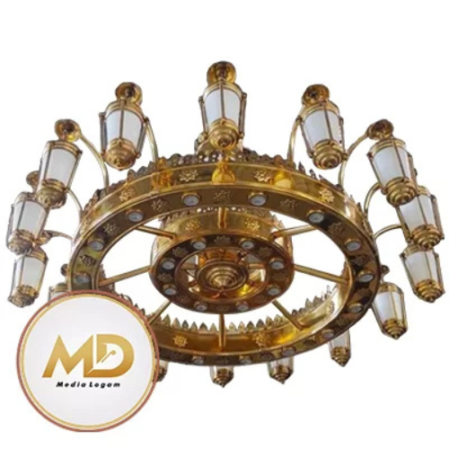 Cara Memilih Lampu Gantung Masjid Sesuai Ukuran Ruangan 2 Lampu Gantung Kuningan Boyolali Langsung dari Pengrajin