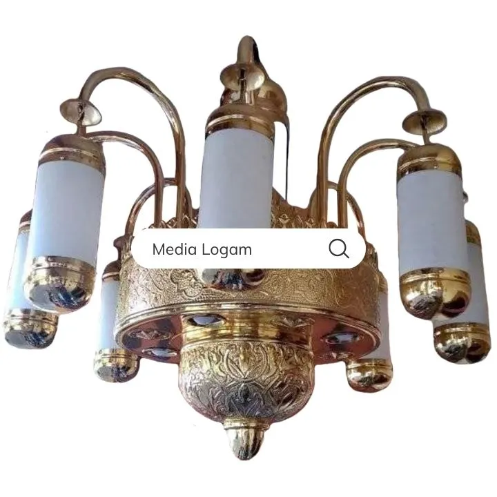 Lampu Gantung Minimalis untuk Masjid dengan Interior Sederhana 2 Lampu Gantung Masjid Modern Minimalis Elegan