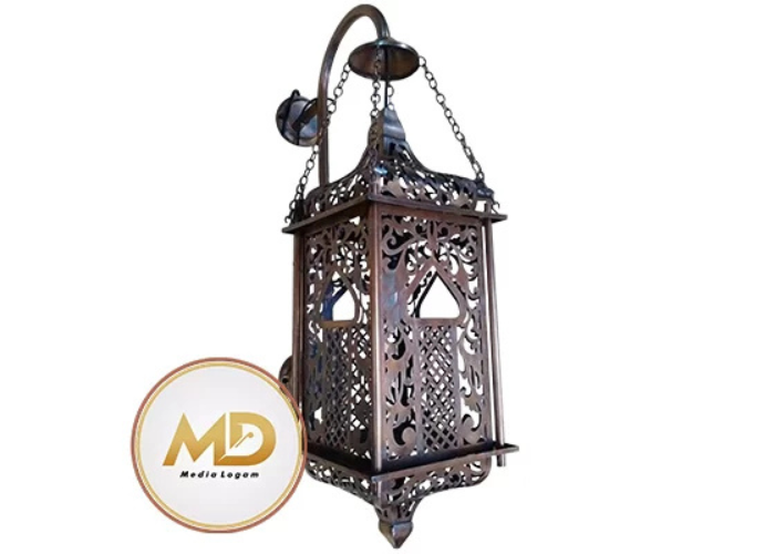 Lentera Logam Hias Tembaga Gaya Maroko Bisa Custom