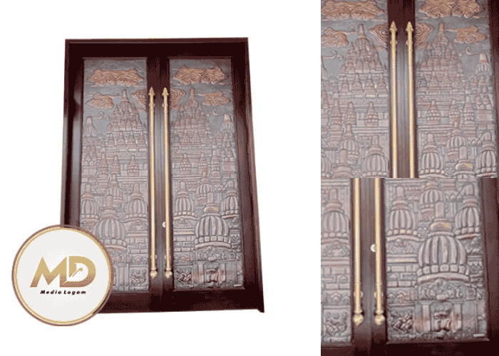 Pintu Ukir Tembaga Kuningan Handle Kuningan