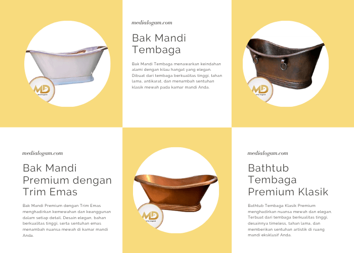 Produk Kerajinan Tembaga Kuningan Bathtub Tembaga
