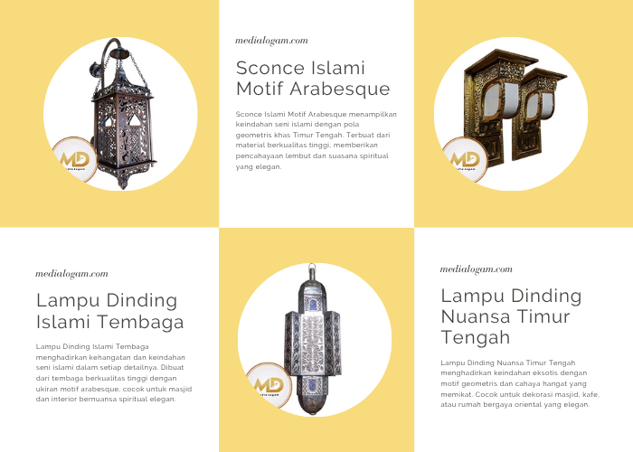 Produk Kerajinan Tembaga Kuningan Lampu Hias Dinding