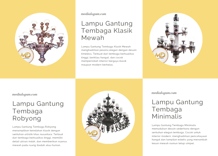 Produk Kerajinan Tembaga Lampu Robyong Murah Bergaransi