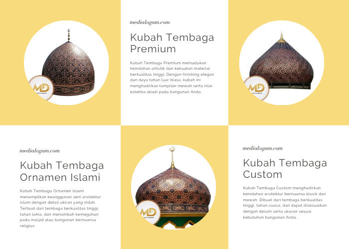 Produk Kerajinan Tembaga Kuningan Kubah Masjid Langsung Dari Pengrajin