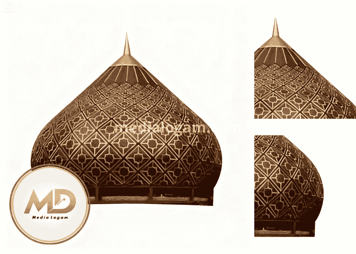10 Jenis Ornamen Masjid Kuningan dan Tembaga yang Wajib Diperhatikan 3 Kubah Masjid Berlapis Kuningan