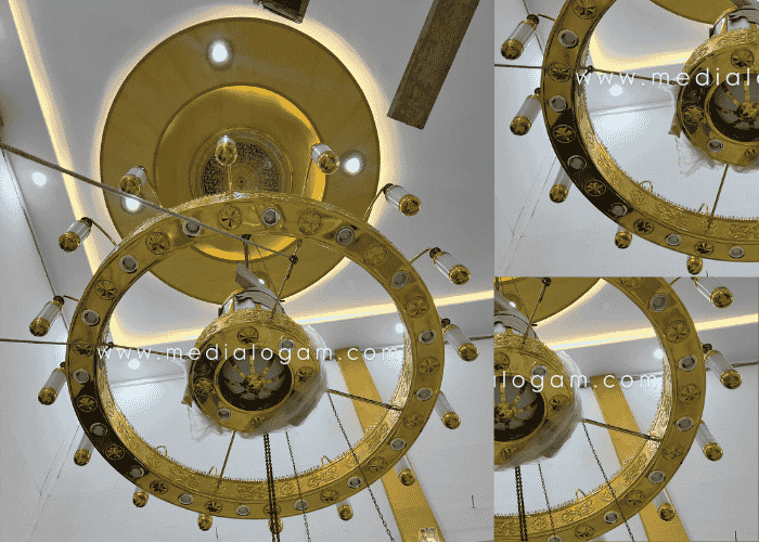 lampu gantung hias kuningan emas 3