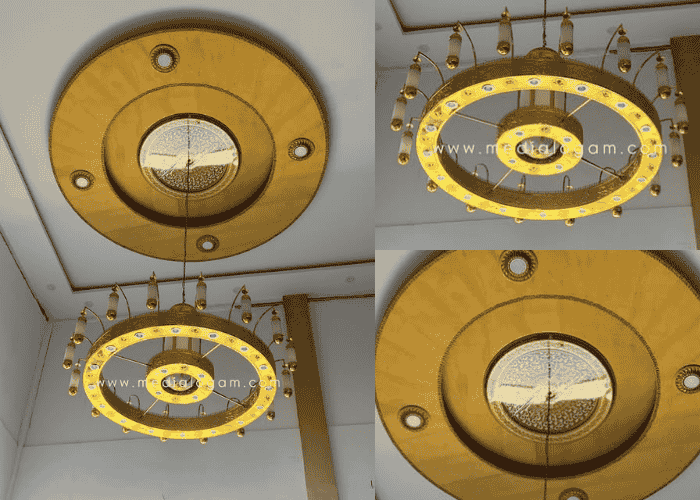 Lampu gantung hias yang sudah diperbaiki