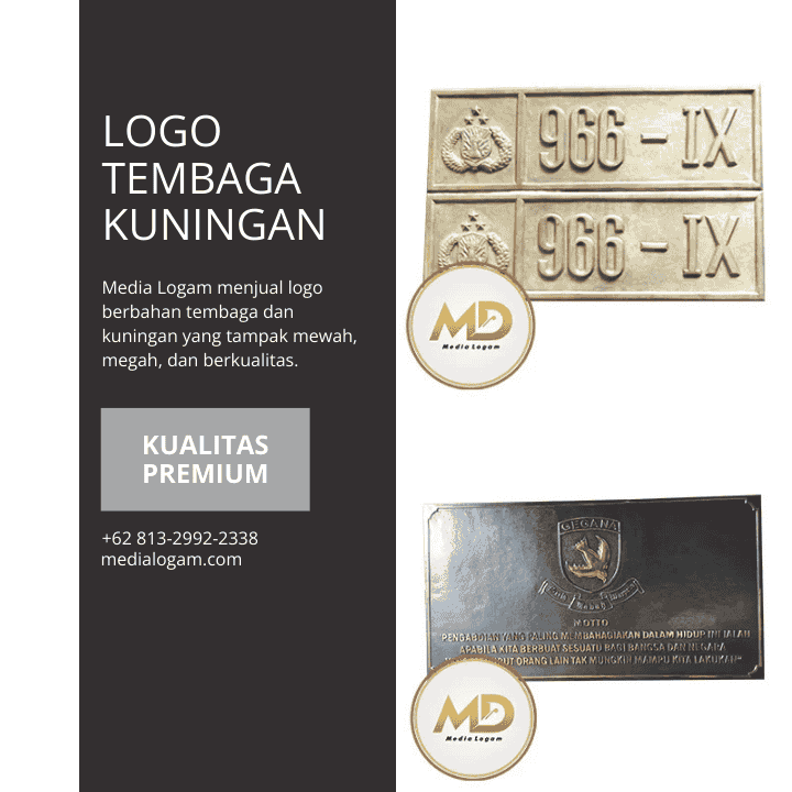 Jual Logo Tembaga Kuningan Custom Elegan, Kokoh, dan Eksklusif 8 logo tembaga kuningan 7