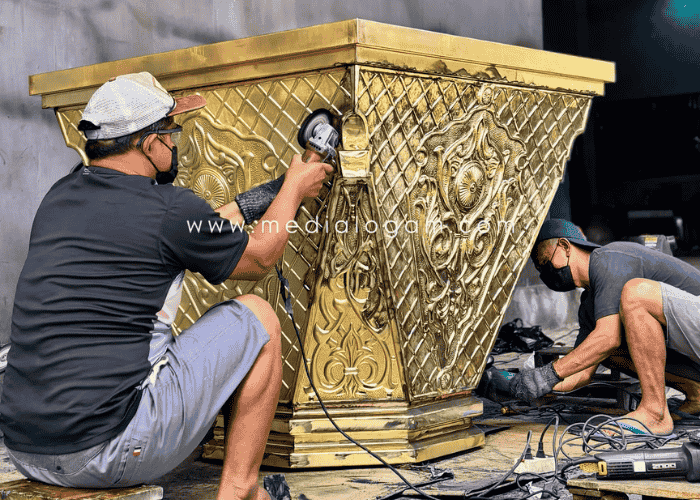 Mahkota Pilar Masjid Bahan Kuningan Terbaik Langsung Pengrajin No 1 2 mahkota pilar kuningan untuk masjid 1