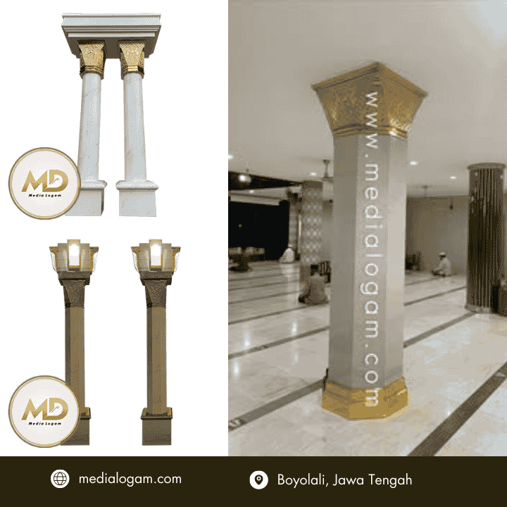 Panduan Teknis Mengatasi Kerusakan Mahkota Pilar Masjid