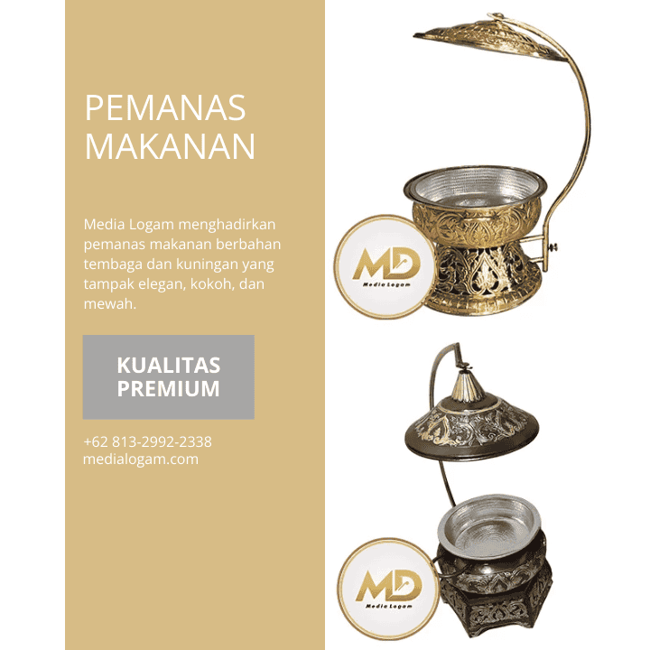 pemanas makanan tembaga kuningan 2