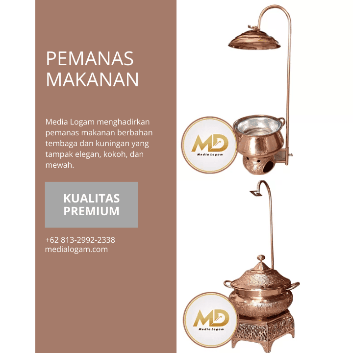 pemanas makanan tembaga kuningan 6