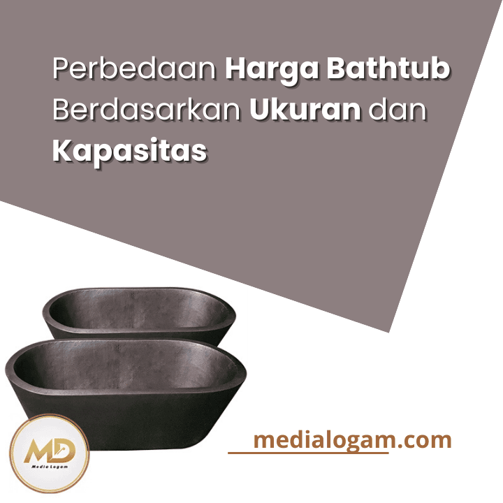 Perbedaan Harga Bathtub Berdasarkan Ukuran dan Kapasitas
