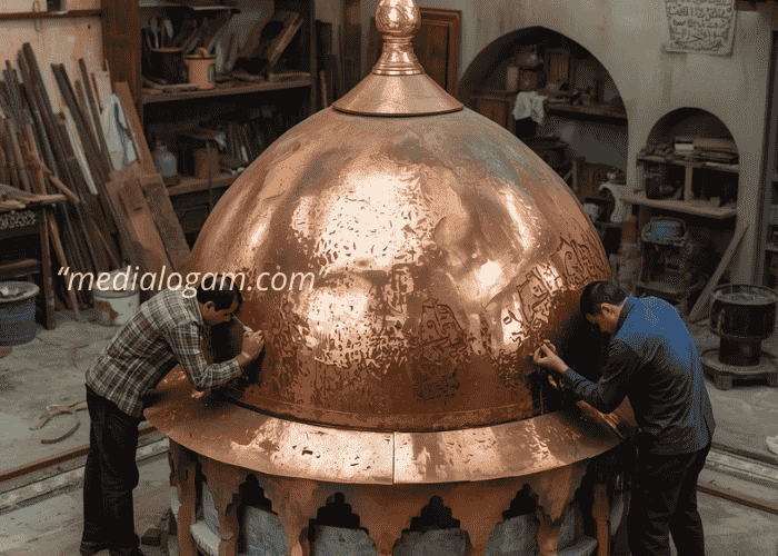 proses produksi kubah tembaga