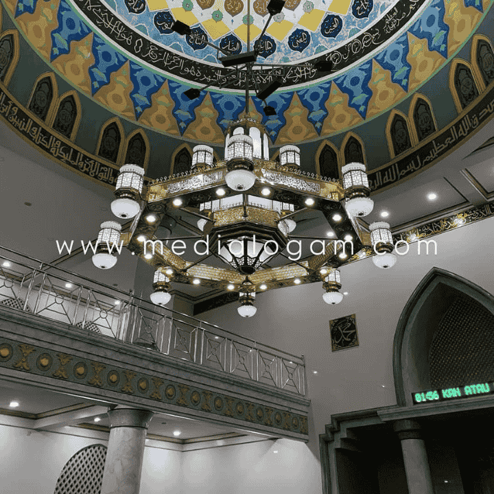 Lampu Gantung Masjid Islami Material Kuningan Terbaik 2 Lampu Gantung Masjid Islami Material Kuningan Terbaik