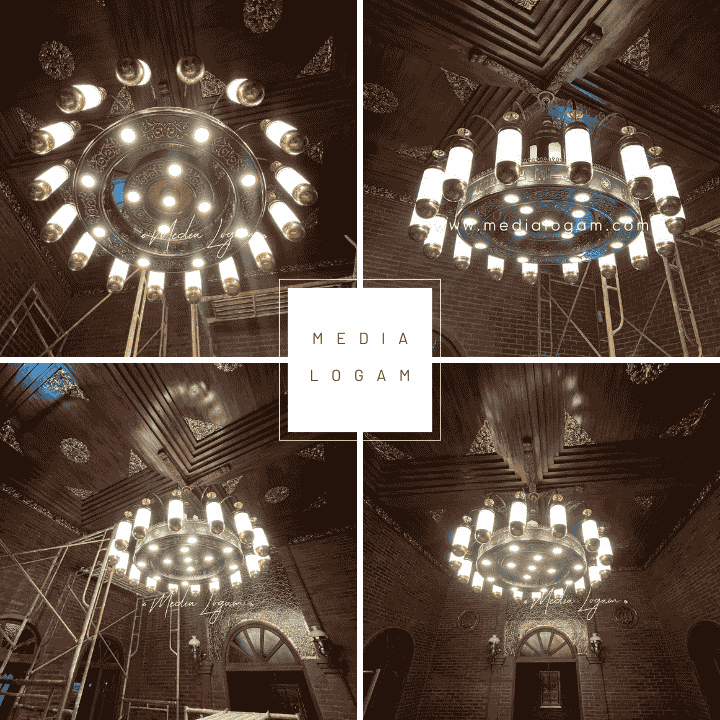 Lampu Gantung Hias Nabawi Tembaga Custom Terbaik 1 Lampu Gantung Hias Nabawi Tembaga Custom Terbaik