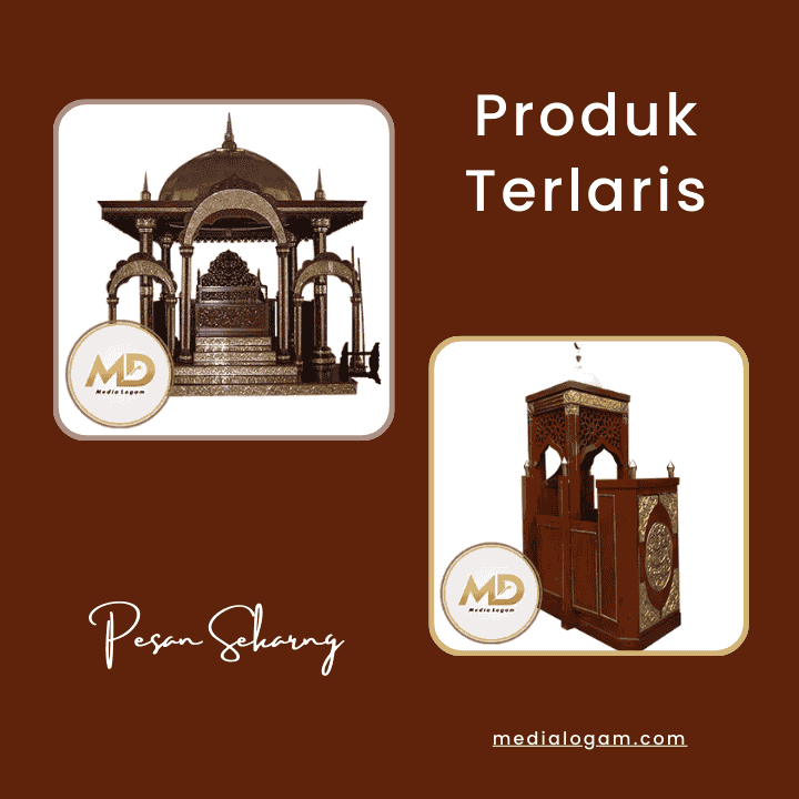 ornamen interior masjid mimbar masjid