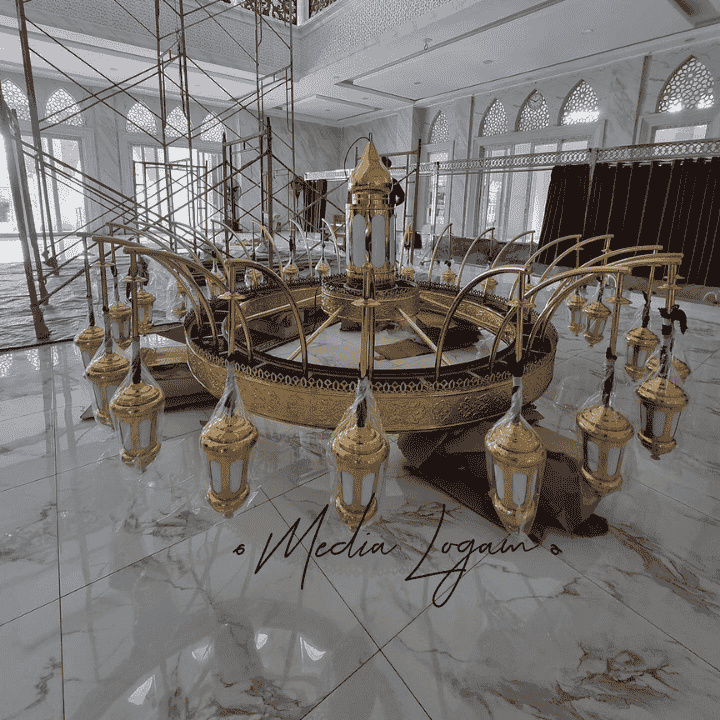 10 Komponen Utama Lampu Hias Gantung Masjid Bahan Kuningan 1 10 Komponen Utama Lampu Hias Gantung Masjid Bahan Kuningan