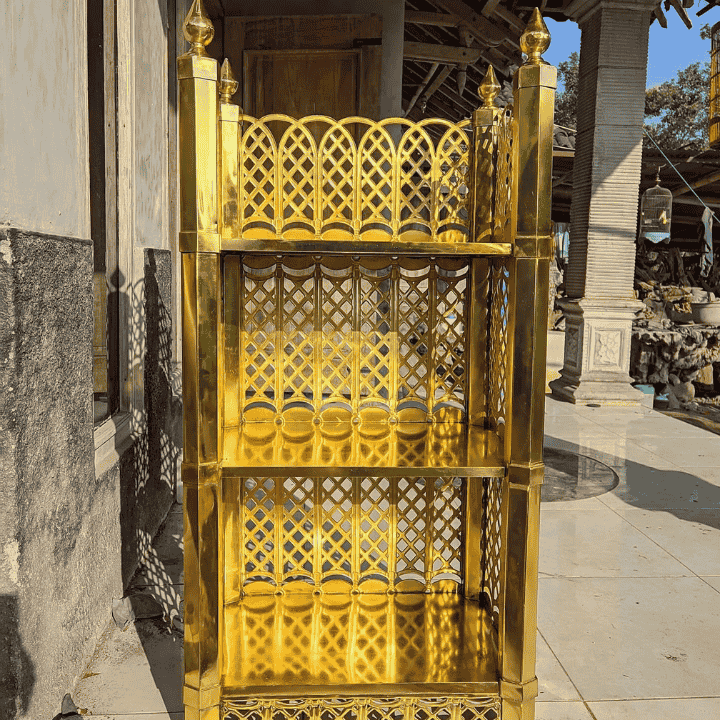 Berapa Harga Logam Kuningan di Tahun 2025? Ini Rinciannya! 4 kerajinan kuningan rak al qur'an