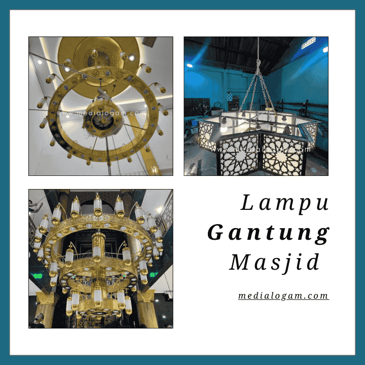 Pengrajin Tembaga Kuningan Masjid Berkualitas untuk Proyek Skala Besar 3 Lampu Gantung Masjid Ikonik media logam Pengrajin tembaga kuningan masjid berkualitas