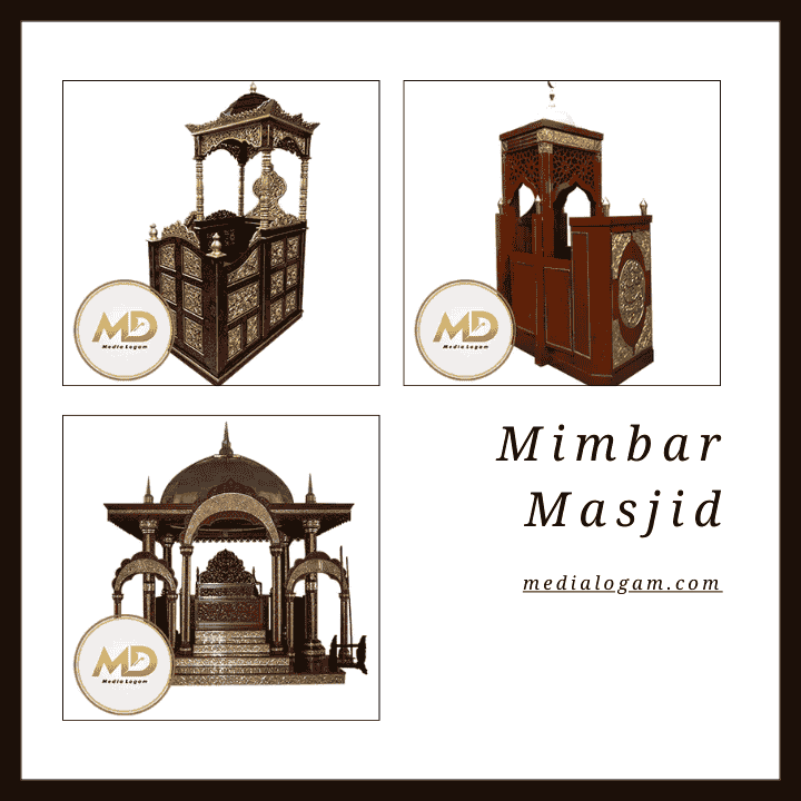 Pengrajin Tembaga Kuningan Masjid Berkualitas untuk Proyek Skala Besar 4 Mimbar Pendamping yang Serasi pengrajin temba kuningan media logam