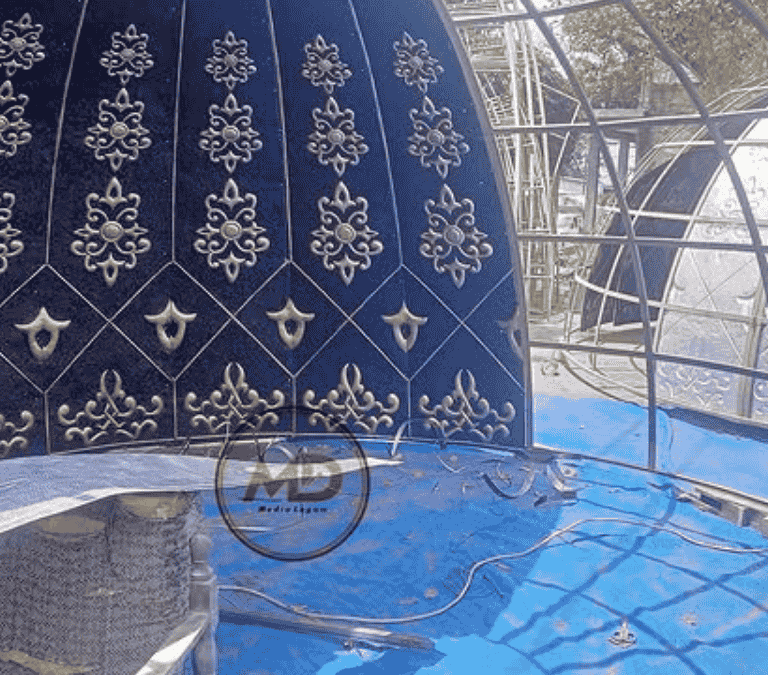 Pembuatan dan Pemasangan Kubah Tembaga Temanggung Jawa Tengah oleh Media Logam