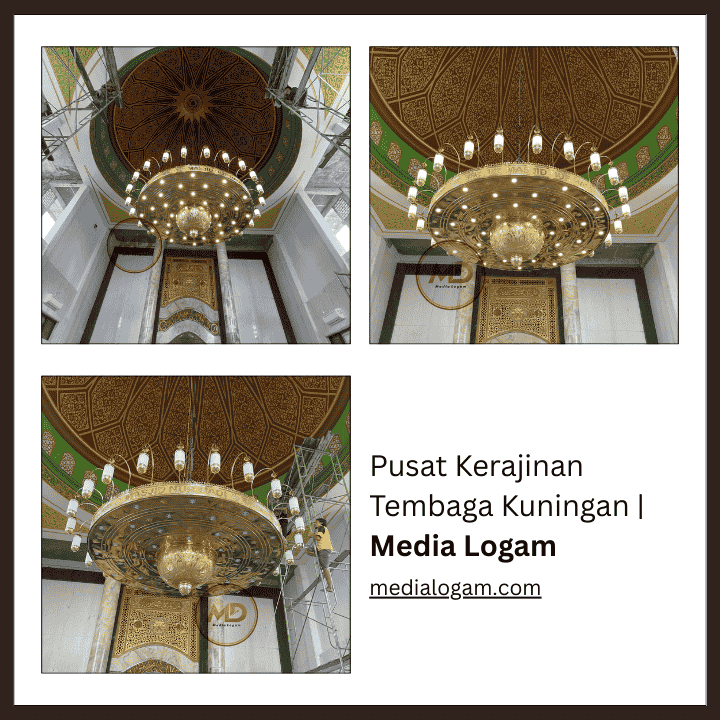 10 Model Lampu Gantung Kuningan Masjid Terbaik untuk Interior Elegan dan Tahan Lama 10 Lampu Gantung Ornamen Masjid dengan Detail Mewah