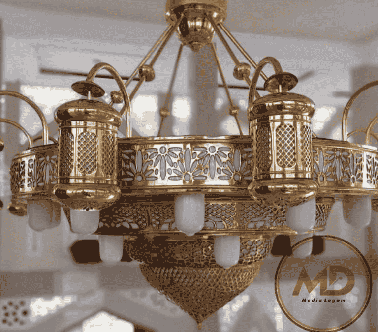 10 Model Lampu Gantung Kuningan Masjid untuk Interior yang Elegan dan Tahan Lama