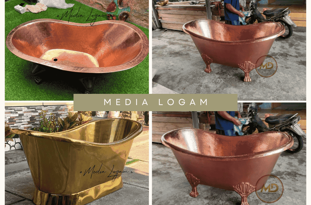 Bak Mandi Tembaga Kuningan Berkualitas Premium & Tahan Lama 2 Bak Mandi Tembaga Kuningan Berkualitas Premium & Tahan Lama