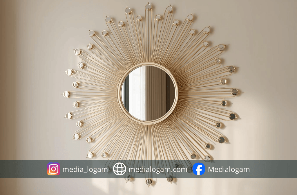 Jangan Beli Kerajinan Kuningan Sebelum Tahu Rahasia Ini: Mana yang Asli, Mana yang Cuma Cat? 5 Cermin berbingkai logam yang menghadirkan sentuhan mewah dan modern