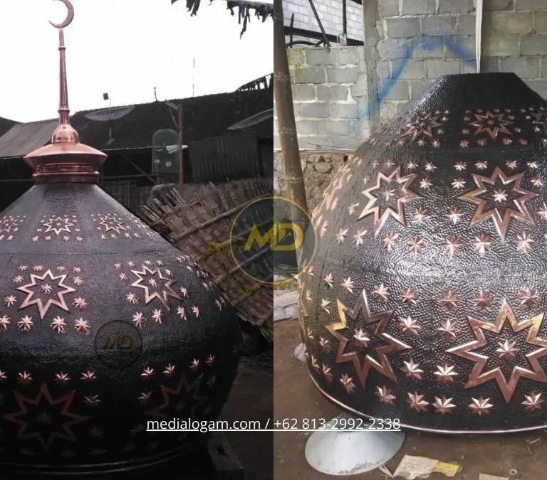Fabrikasi Rangka Kubah Masjid Tembaga