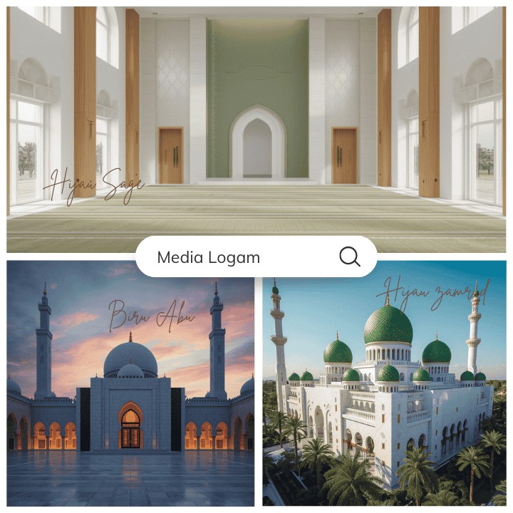 Tren Warna Cat Masjid 2026: Ciptakan Kesan Luas dan Tenang Saat Ramadan Tiba 4 Hijau sage dan biru abu memberi nuansa tenang yang lembut