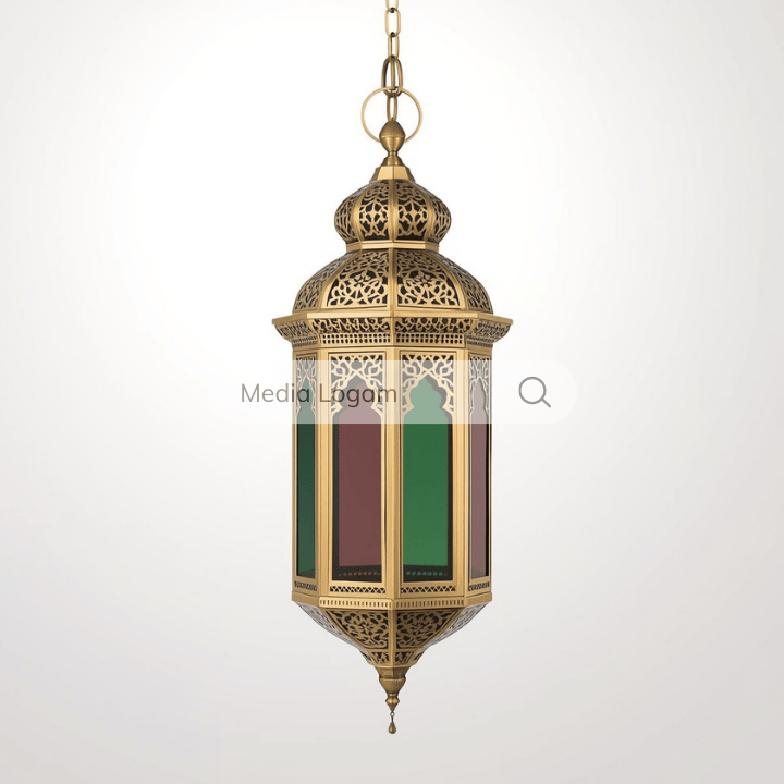 Lampu Gantung Arabesque Premium: Dekorasi Ramadan Klasik Gaya Maroko 11 Lampu Dekoratif Gaya Maroko produksi Media Logam Boyolali