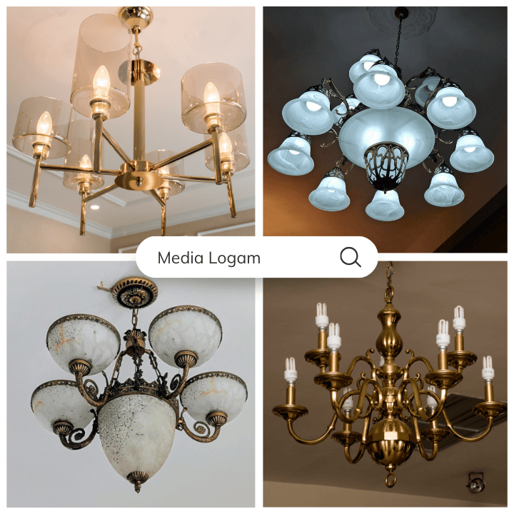 10 Furnitur Lobby Gedung Tembaga & Kuningan – Supplier, Proyek & Pengrajin 4 Lampu gantung kuningan artistik premium langsung pengrajin