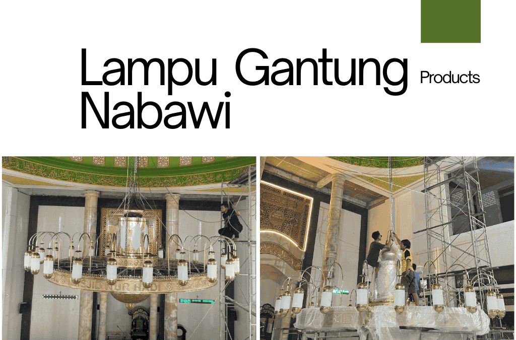 Lampu Gantung Nabawi Kuningan 4m Custom Premium 2 Lampu Gantung Nabawi Kuningan 4m Custom Premium